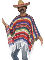 mexican multi colour poncho sunbury costumes