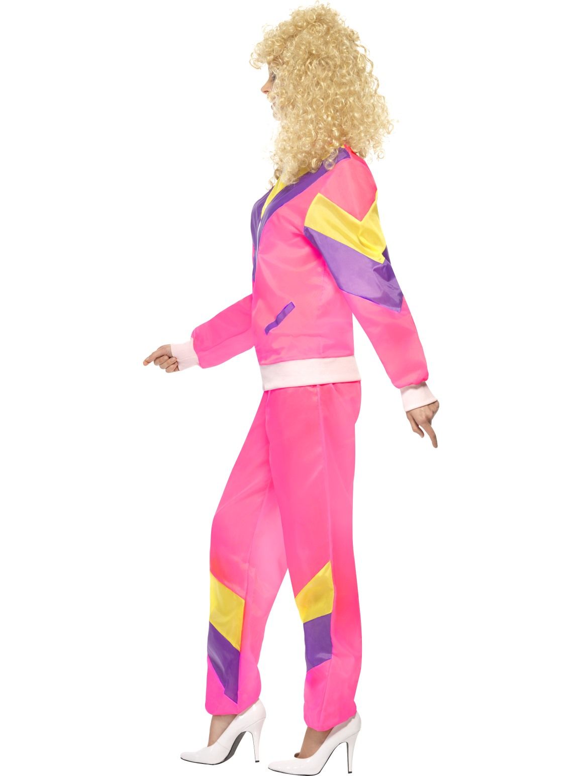 80's Pink Shell Suit Costume - Ladies - Sunbury Costumes