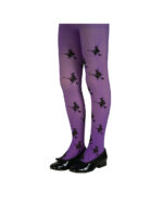 glitter witch purple child tights stockings sunbury costumes