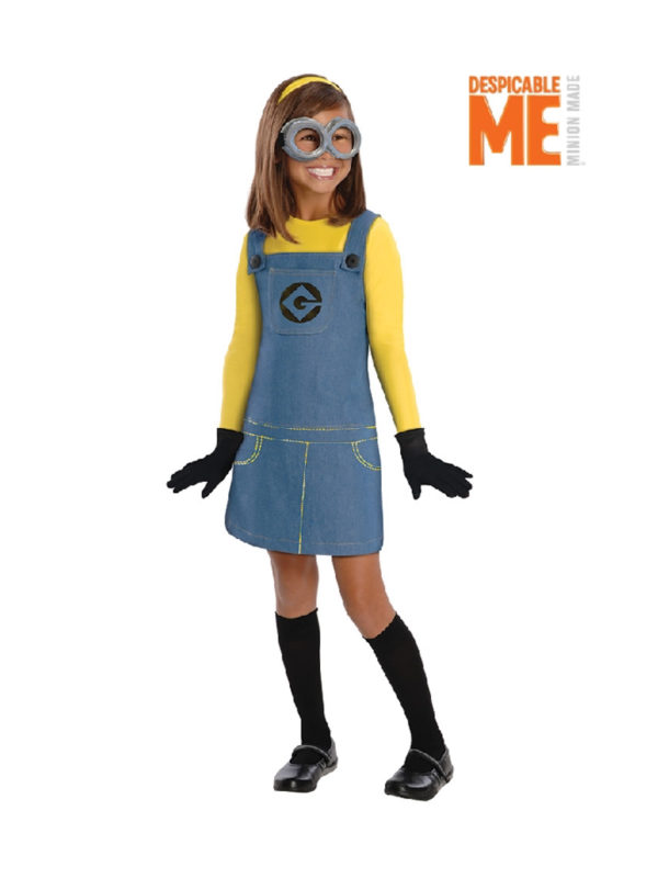 minion female girl child dress costume despicable me sunbury costumes