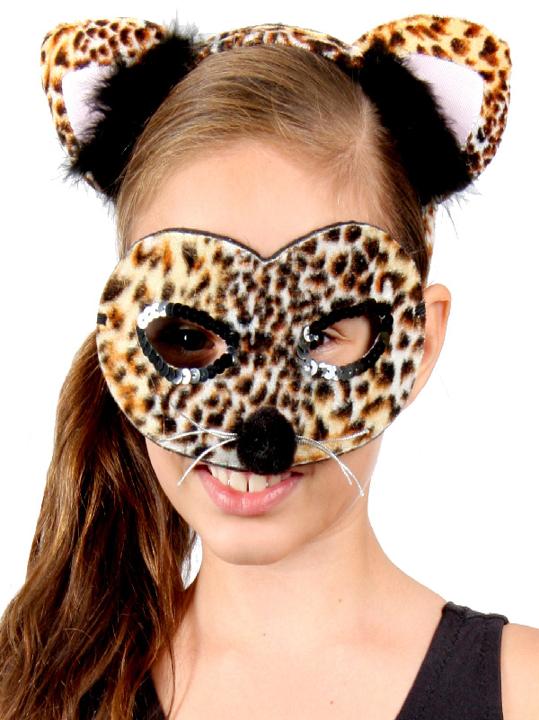 leopard animal set child headband and mask sunbury costumes