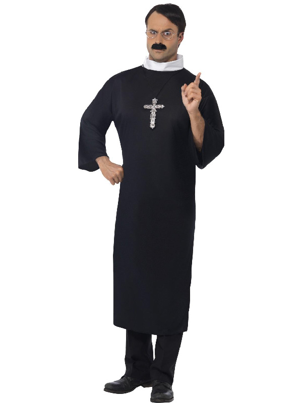 priest costume adult church black and white sunbury costumes
