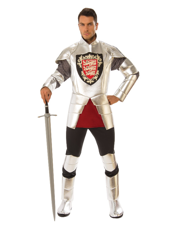 medieval silver knight deluxe adult costume rubies sunbury costumes