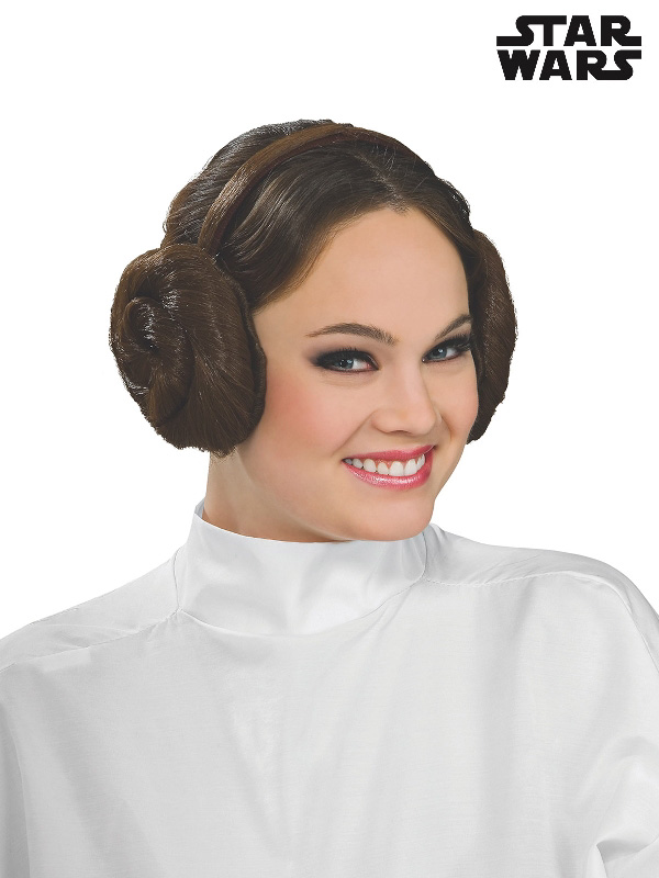 princess leia wig buns hair accessories star wars sunbury costumes