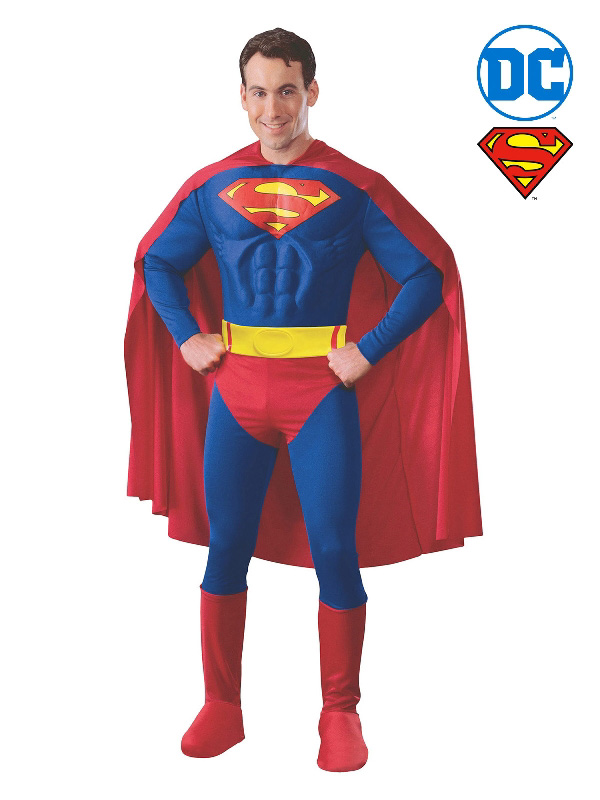 superman muscle chest mens costume adult superhero sunbury costumes