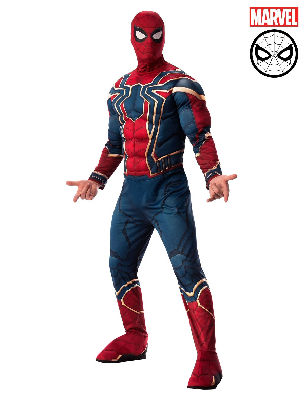 iron spiderman marvel deluxe adult costume sunbury costumes