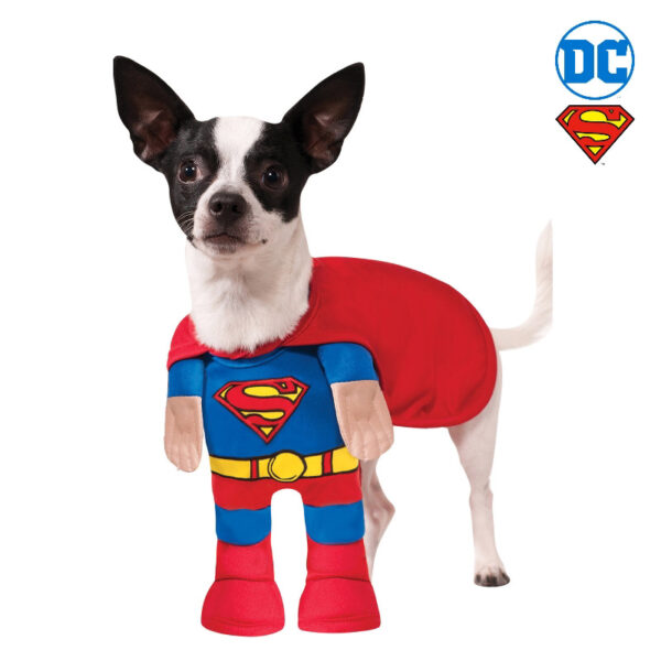 walking superman novelty dog pet costume sunbury costumes