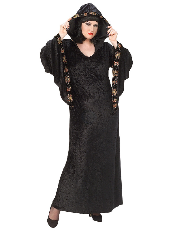 midnight priestess costume ladies black dress halloween voodoo gothic sunbury costumes