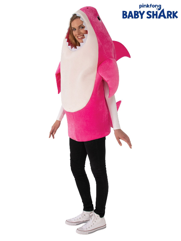 mummy shark pink adult costume mascot sunbury costumes