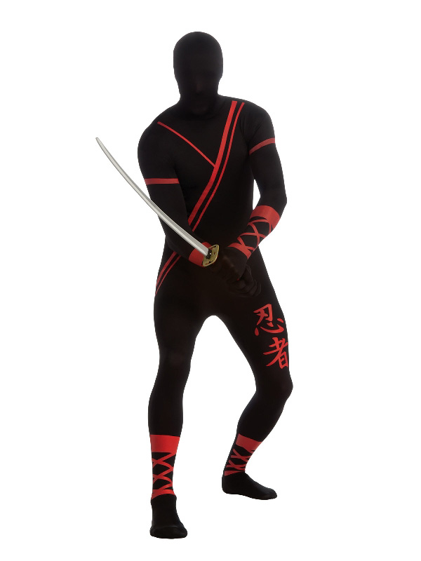 skin suit black ninja costume sunbury costumes