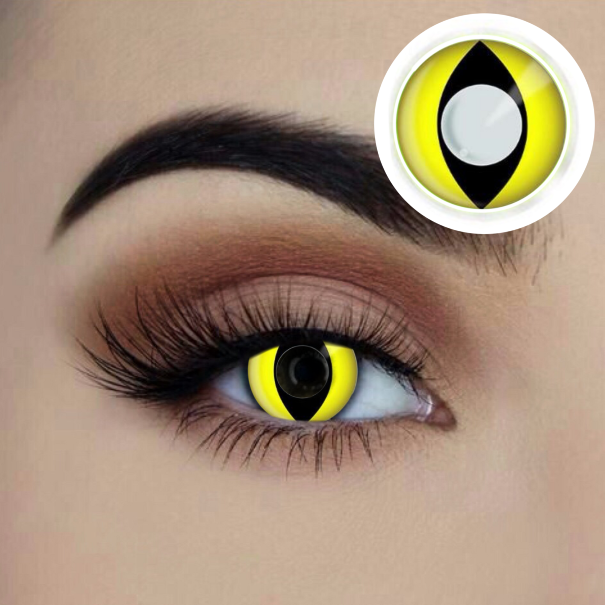 yellow cat coloured contact lenses 12 month disposable starry eyed sunbury costumes