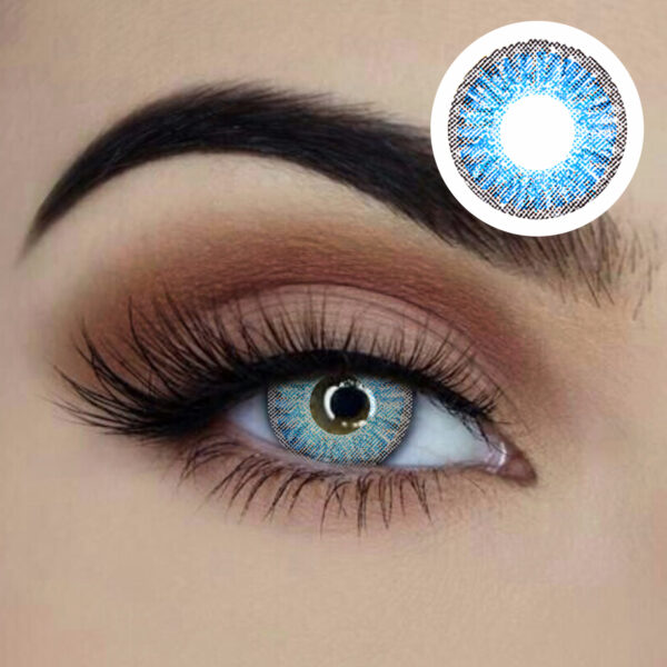 brilliant blue coloured contact lenses 12 month disposable starry eyed sunbury costumes