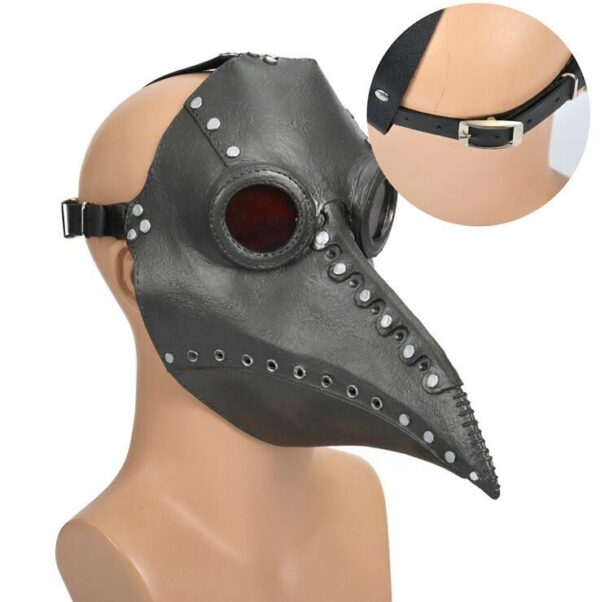 plague doctor mask black rubber sunbury costumes