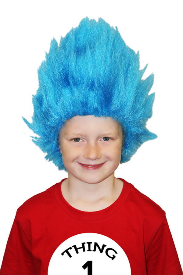 dr suess thing blue child wig sunbury costumes