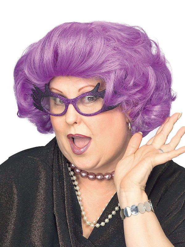 dame edna purple wig sunbury costumes