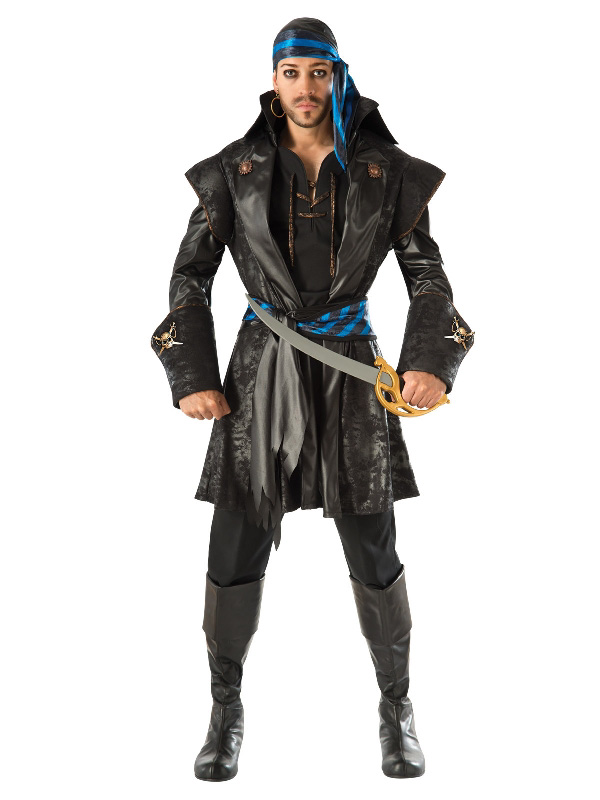 captain black heart pirate adult costume