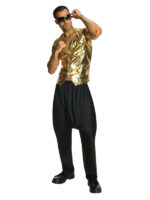 80s disco gold vest rapper sunbury costumes