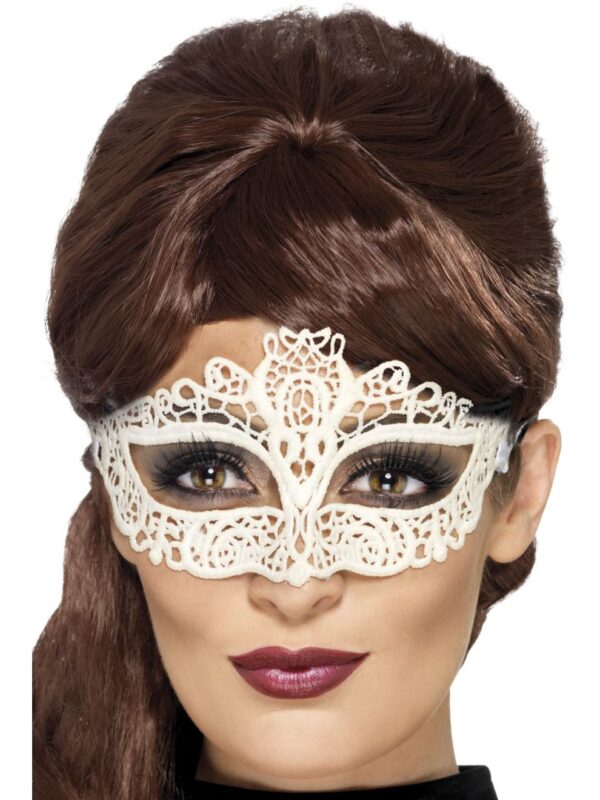 white lace eye mask masquerade accessories sunbury costumes