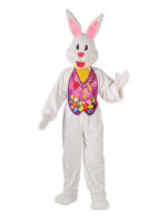 easter bunny mascot deluxe plus size white rabbit sunbury costumes