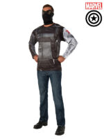 winter soldier costume top digital print long sleeve adult marvel super hero sunbury costumes
