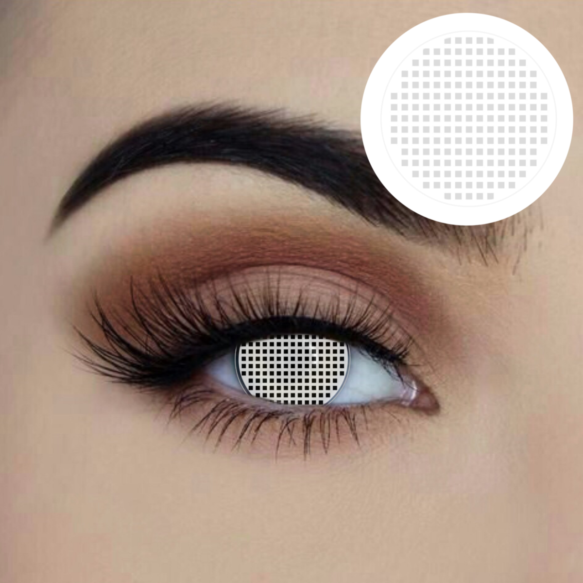 white mesh coloured contact lenses 12 month disposable starry eyed sunbury costumes
