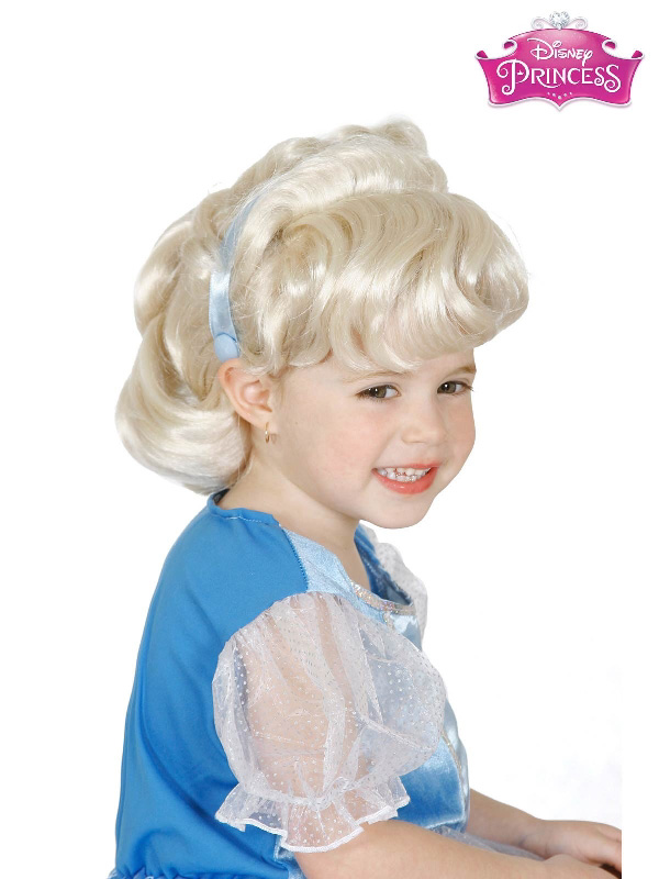 cinderella child wig blond blue ribbon disney princess characters sunbury costumes