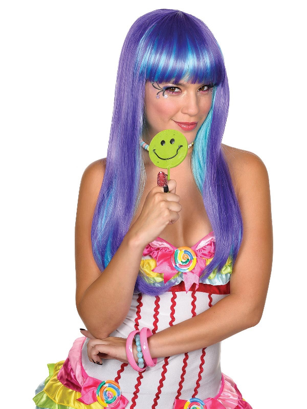 candy babe purple neon purple blue long wig sunbury costumes