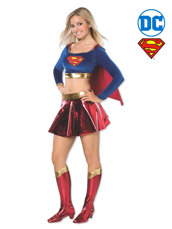 supergirl dc teen ladies costume superhero sunbury costumes