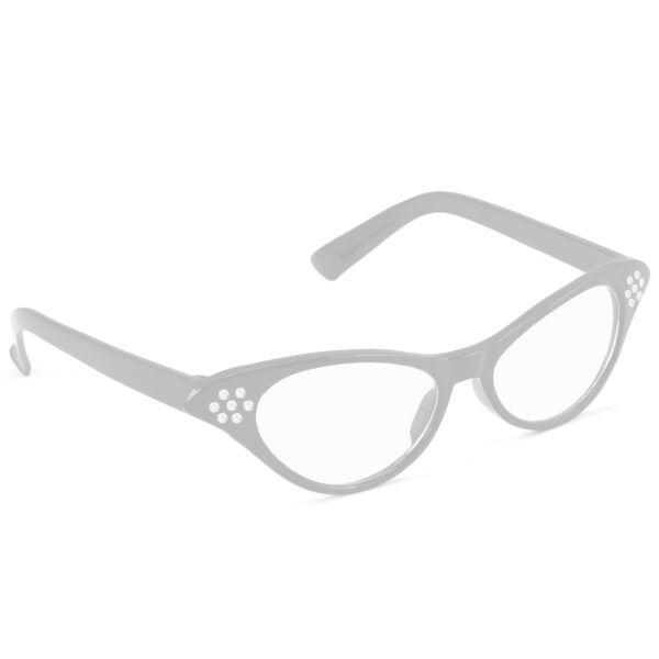 50s white rhinestone glasses accessories sunbury costumes