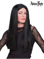 morticia addams black long wig the addams family sunbury costumes