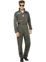 top gun costume 80s pilot jumpsuit adult sunbury costumes