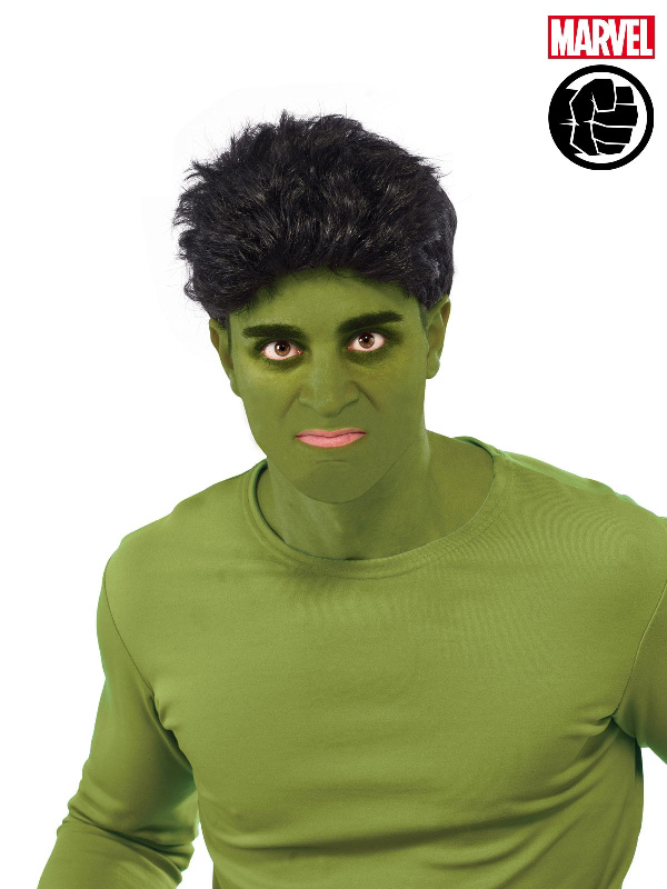 hulk wig adult black marvel super hero sunbury costumes