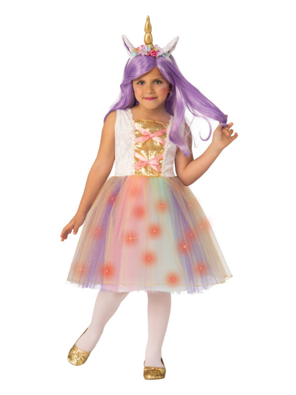 unicorn costume child girl light up animal sunbury costumes