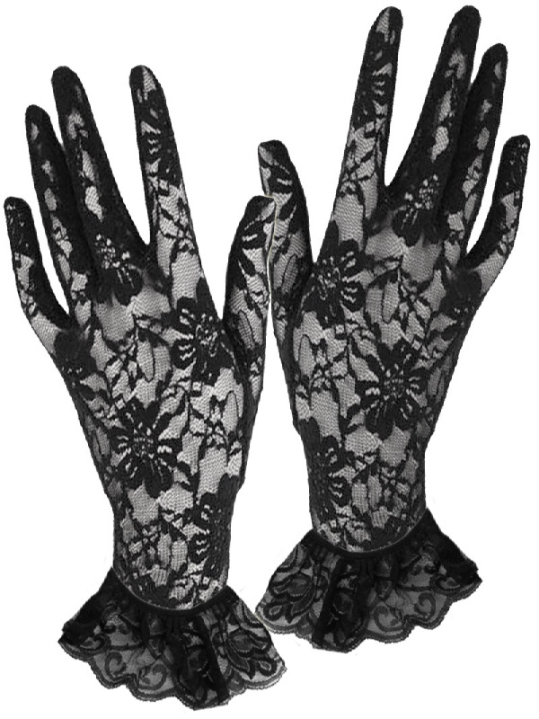 black lace gloves short vintage gatsby 80s accessories sunbury costumes
