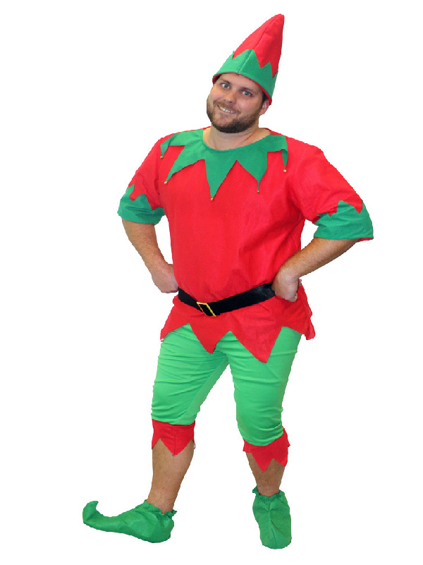 aussie elf adult costume red green christmas costume sunbury costumes