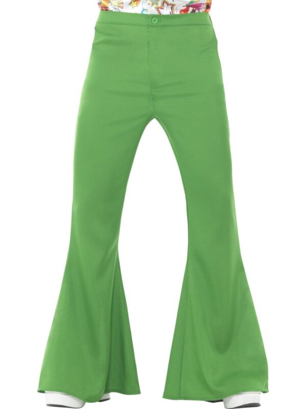 mens green flared trousers decades sunbury costumes