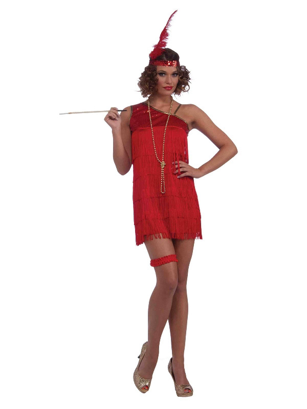 ruby red dazzle flapper costume 1920's gatsby sunbury costumes