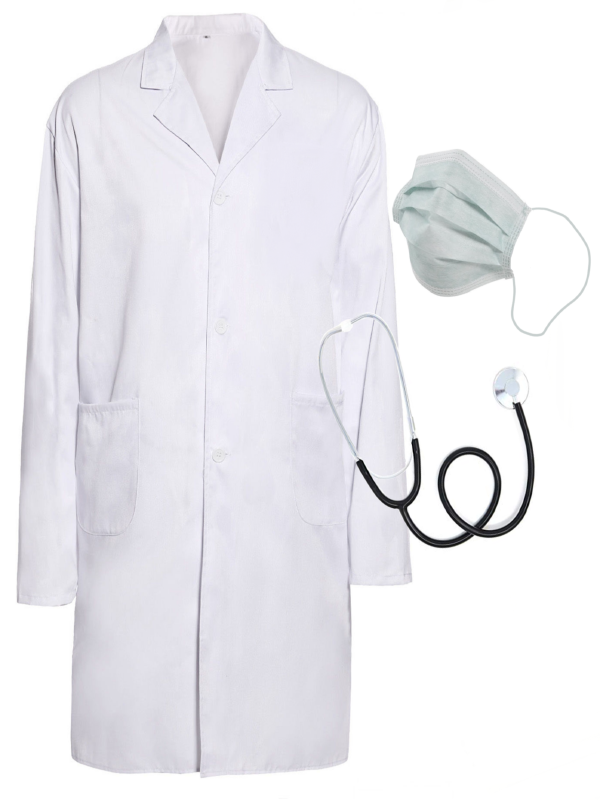 white labcoat mad scientist costume kit sunbury costumes