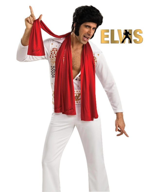 elvis red scarves 3 pack accessories sunbury costumes