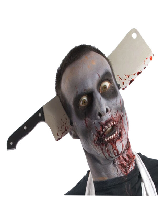 zombie cleaver through head halloween accessory sunbury costumes