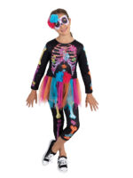 skeleton girl neon costume day of the dead halloween sunbury costumes