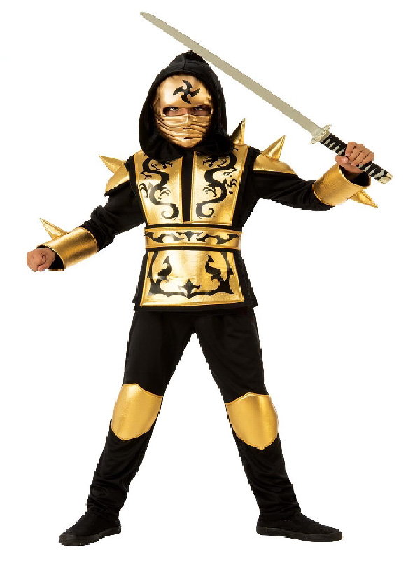 Gold Ninja Costume - Child - Sunbury Costumes