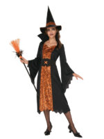 orange and black witch ladies costume halloween sunbury costumes