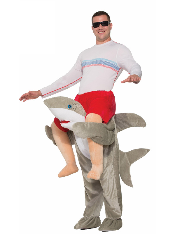 shark piggy back adult costume novelty sunbury costumes