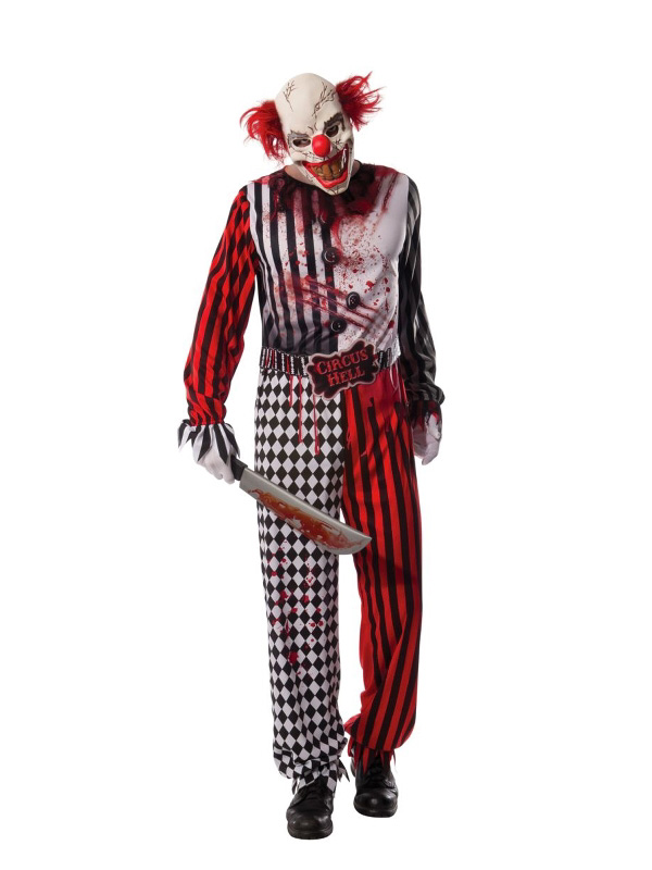 evil clown adult jumpsuit costume halloween sunbury costumes