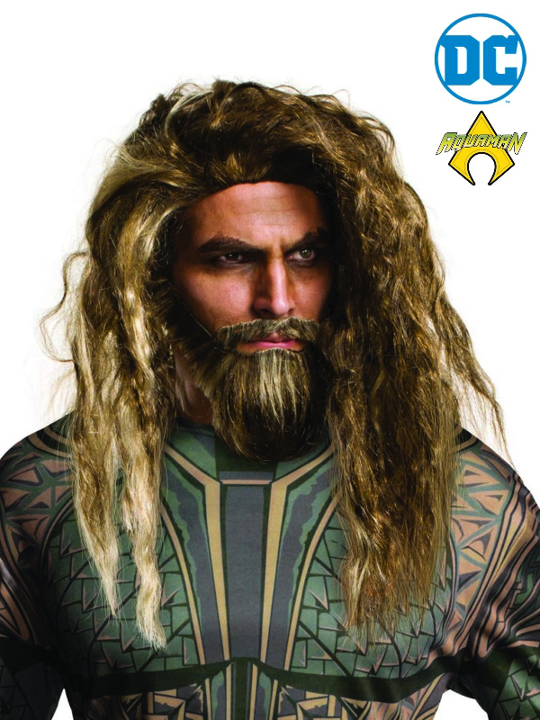 aquaman wig and beard set dc characters sunbury costumes