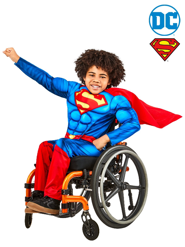 superman adaptive child costume dc characters sunbury costumes
