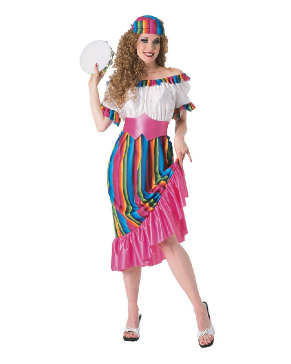 flamenco rainbow international ladies dress sunbury costumes