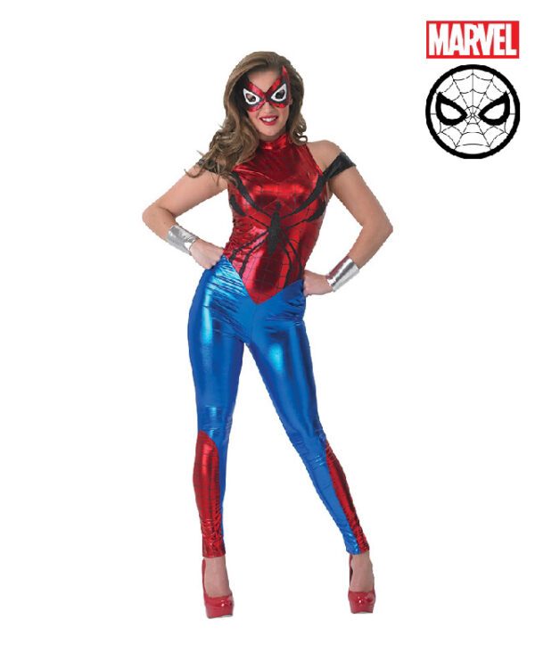 spider-girl ladies jumpsuit costume marvel characters sunbury costumes