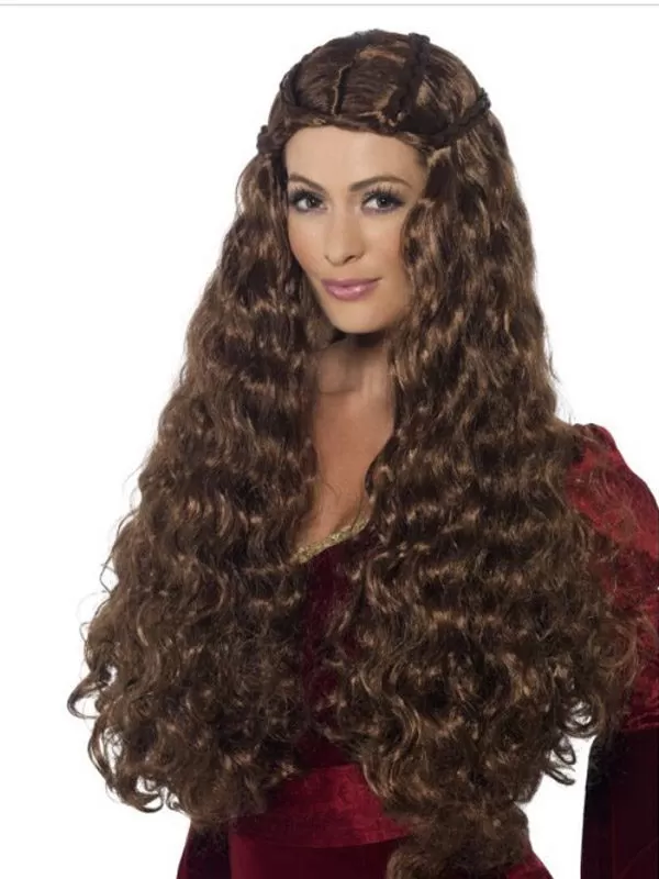 Medieval Princess Brown Wig
